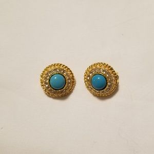 Gold Clip on Earrings